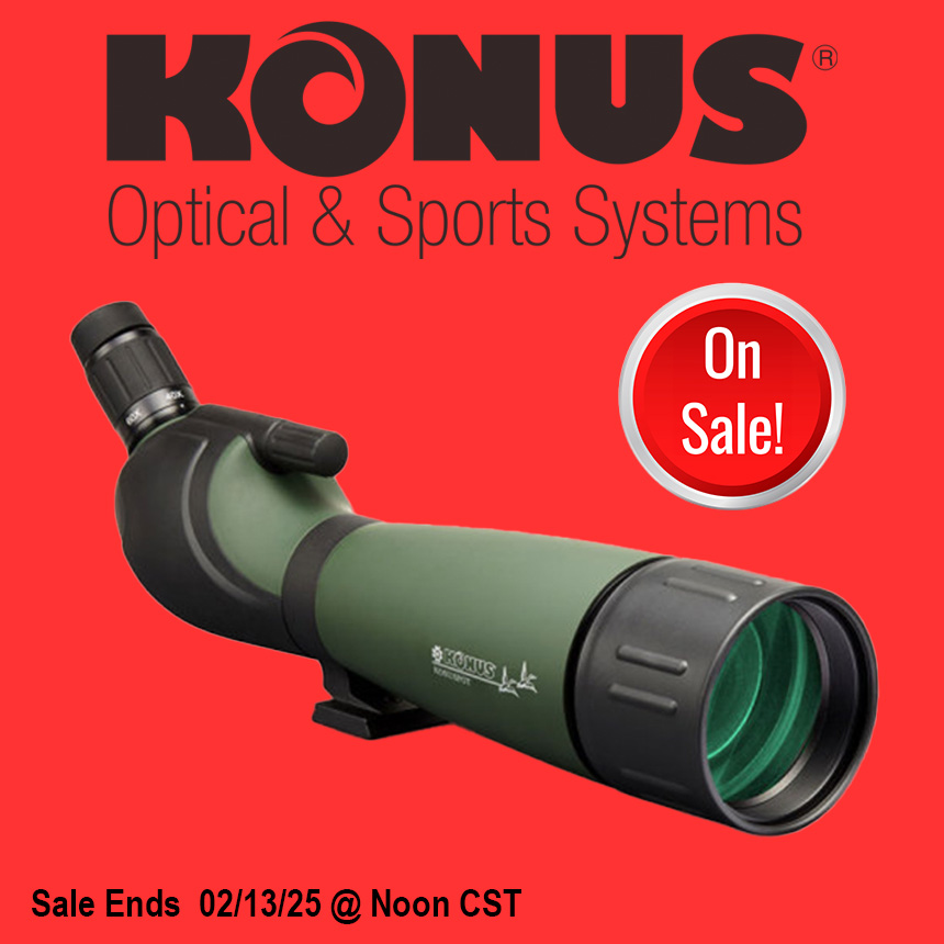 Whether you're at the range, in the field, or scouting your next big hunt, Konus spotting scopes deliver crystal-clear optics, precision, and durability. These spotting scopes offer high-quality magnification, rugged construction, and unbeatable value.

 Spot your target with