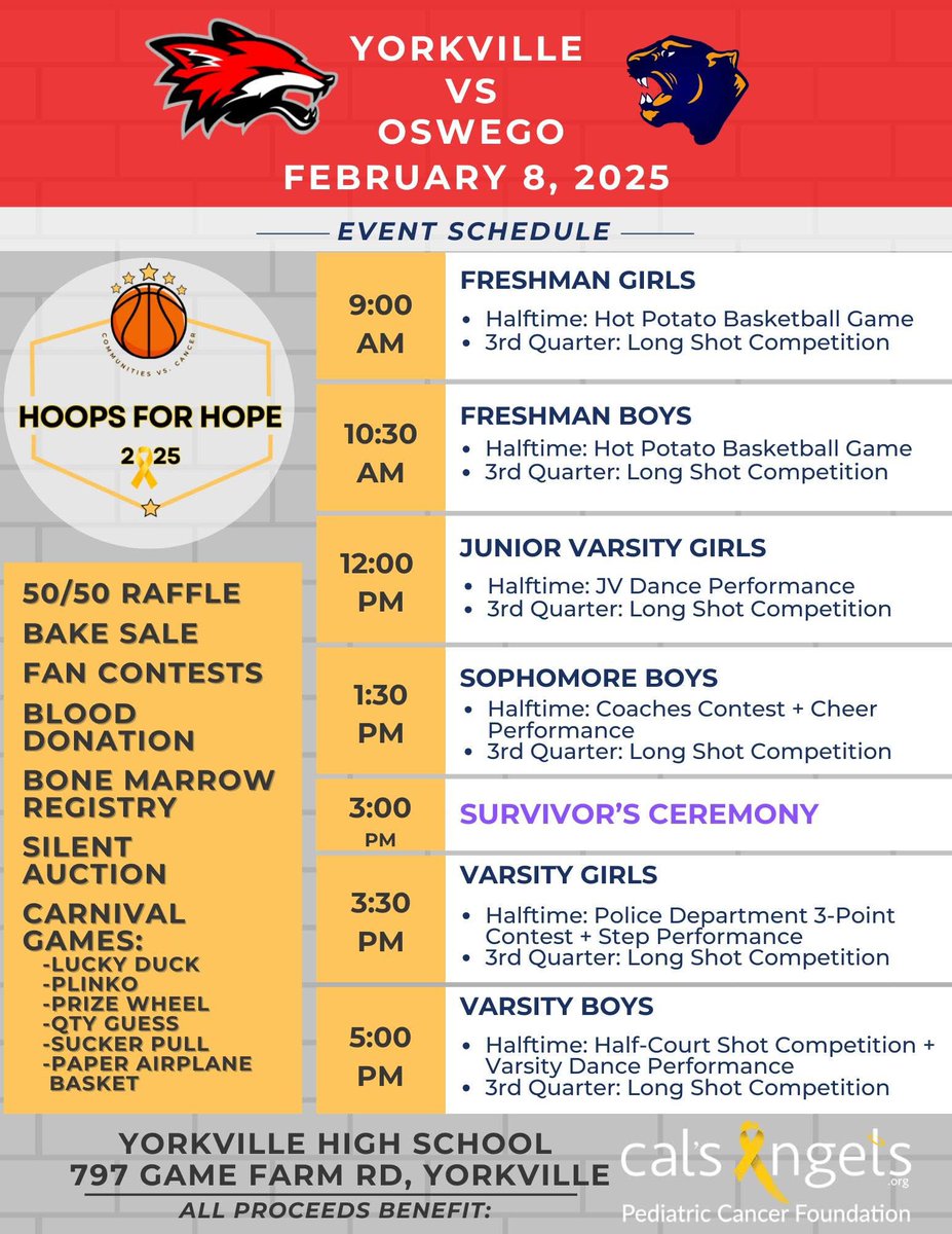 OHS Athletics (@ohs_gopanthers) on Twitter photo Come support your Panthers at Yorkville High School on Saturday for a great cause! Come support your Panthers at Yorkville High School on Saturday for a great cause!