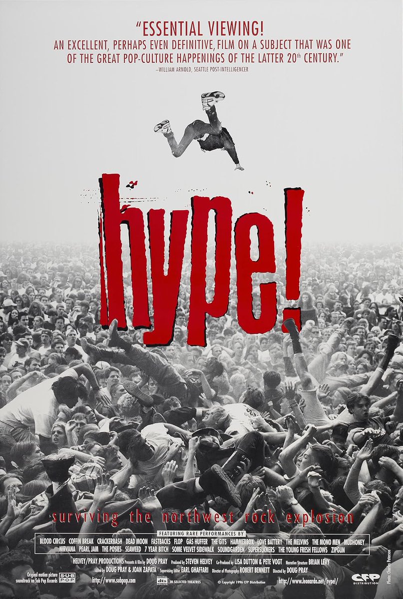 This is a documentary about the rise of grunge in the Seattle scene, from the people who were actually part of it.
I watch this maybe once a year.
It also might give you a window into what kind of person I am.