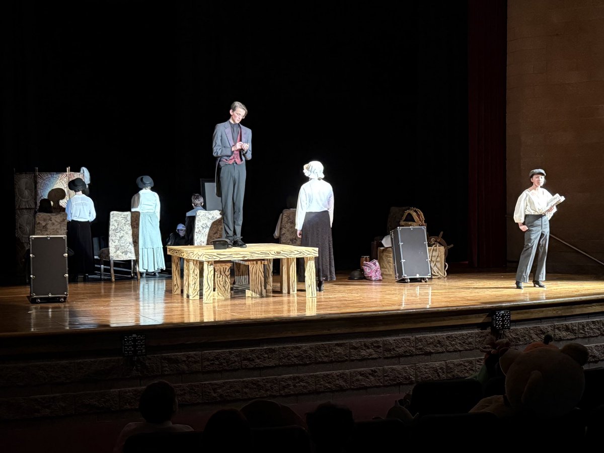 kris_lilley's tweet photo. One Act Play contest today and thrilled to showcase our hard work and amazing comic timing. #lphs #d38 #oap https://t.co/YJLDC5VmF7