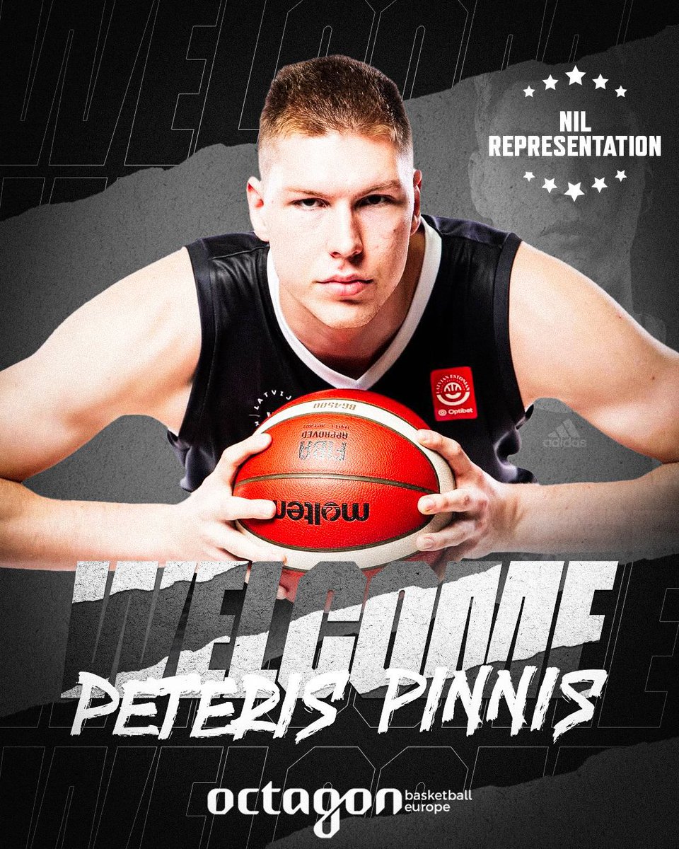 ThemisOCT's tweet photo. We are thrilled to welcome one of Europe's top big men prospects, as the 2004 born 7-footer Peteris Pinnis, international with Latvia youth NTs and member of VEF Riga is now NIL represented by our agency. Welcome aboard! 🤝💪🔥🍀

#octagonfamily https://t.co/waxRe95QIF