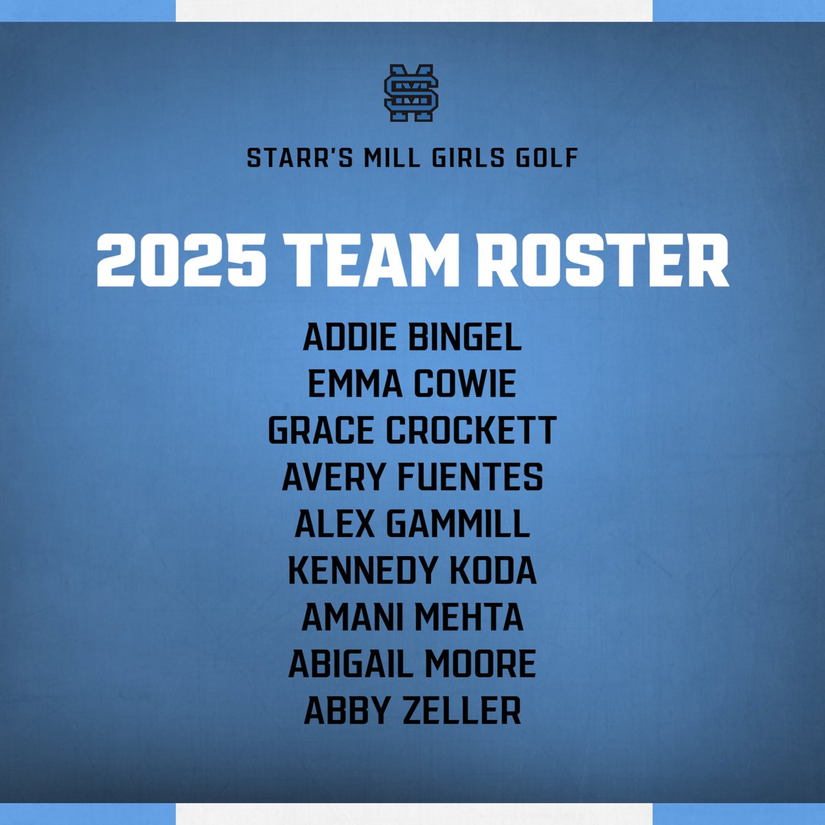 Congratulations to the 2025 <a href="/starrsmill/">SMHS Athletics</a> Girls Golf Team!