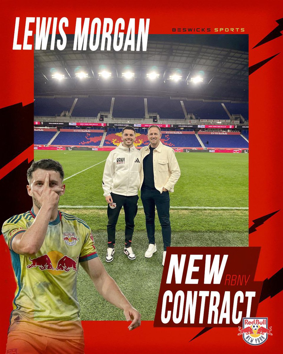 Jon Hassall (@jonhassall75) on Twitter photo 📝 Delighted to have negotiated a well deserved new contract for the <a href="/mls/">Major League Soccer</a> comeback player of the year <a href="/10LewisMorgan/">Lewis Morgan</a> with <a href="/NewYorkRedBulls/">New York Red Bulls</a> 🔴🐂
<a href="/BeswicksSports/">Beswicks Sports</a>
#RBNY #NewYorkRedBulls #MLS #LM9 📝 Delighted to have negotiated a well deserved new contract for the <a href="/mls/">Major League Soccer</a> comeback player of the year <a href="/10LewisMorgan/">Lewis Morgan</a> with <a href="/NewYorkRedBulls/">New York Red Bulls</a> 🔴🐂
<a href="/BeswicksSports/">Beswicks Sports</a>
#RBNY #NewYorkRedBulls #MLS #LM9