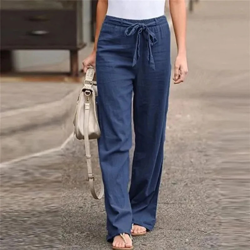 cutewings01's tweet photo. These 2024 Women Cotton Linen Pants are designed for the summer season, offering a fresh and fashionable look. The loose straight fit ensures comfort while maintaining a chic style. https://t.co/MuyzSyGhHf