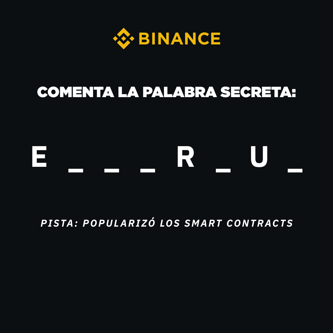 🎁 50 $EURI para uno de vosotros con el concurso Binance Fridays!

🔥 Cómo participar:
1) Sigue a @binancees
2) Comenta la solución del quiz y etiqueta a 2 amigos.

Nota: Puedes participar tantas veces como quieras, simplemente etiqueta a diferentes amigos en cada comentario.