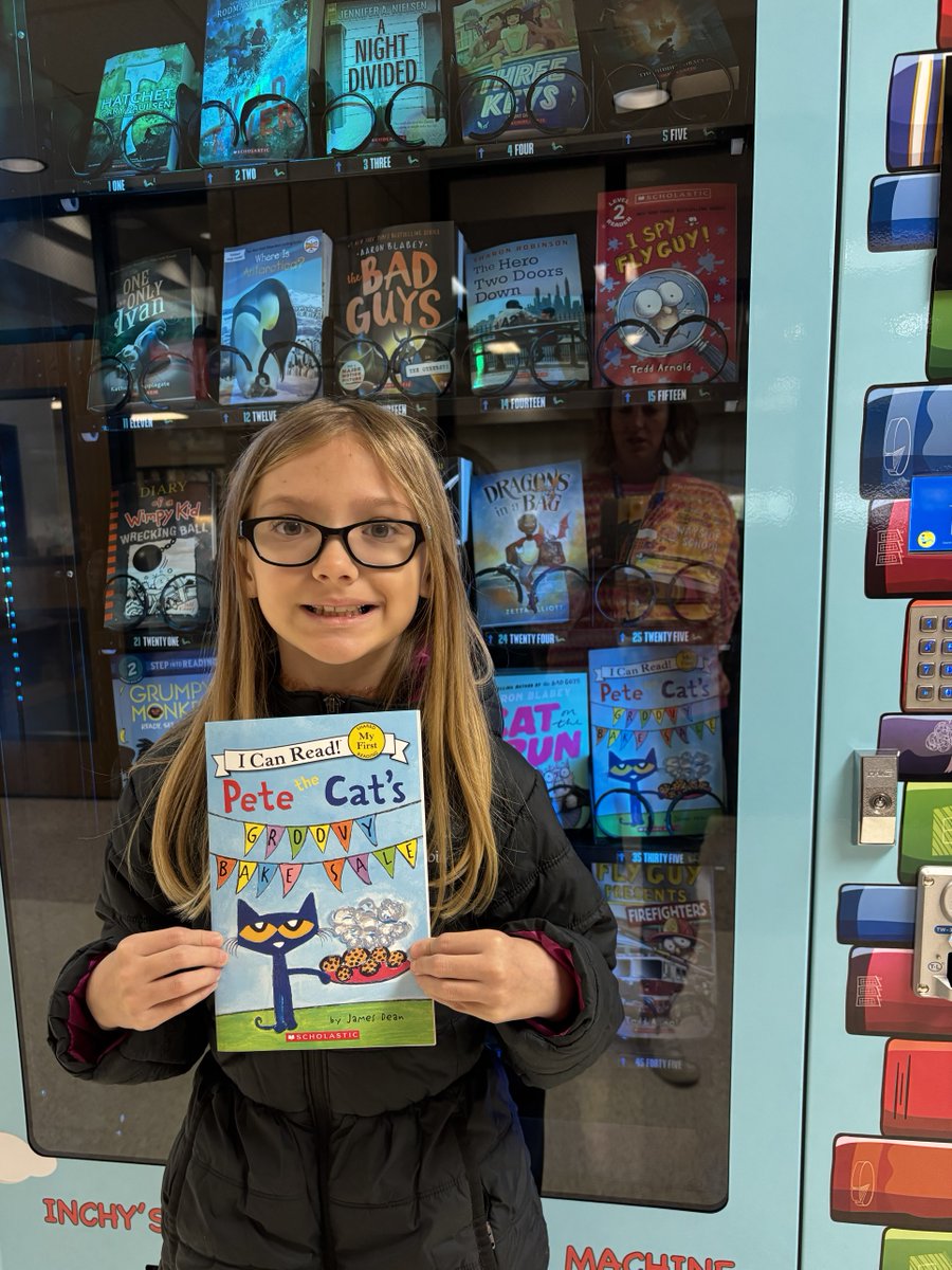 Congratulations to these amazing students who earned a token to the book vending machine!!