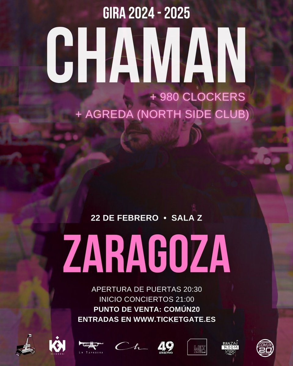 ¡Querida Zaragoza!

El próximo 22 de febrero nos vemos después de 12 años sin tocar allí en la Sala Z junto a mis hermanos 980 Clockers y Agreda

Podéis adquirir vuestras entradas físicas en @comun20com y online en el enlace de mi perfil.

¡Nos vemos en un par de semanas! ❤️