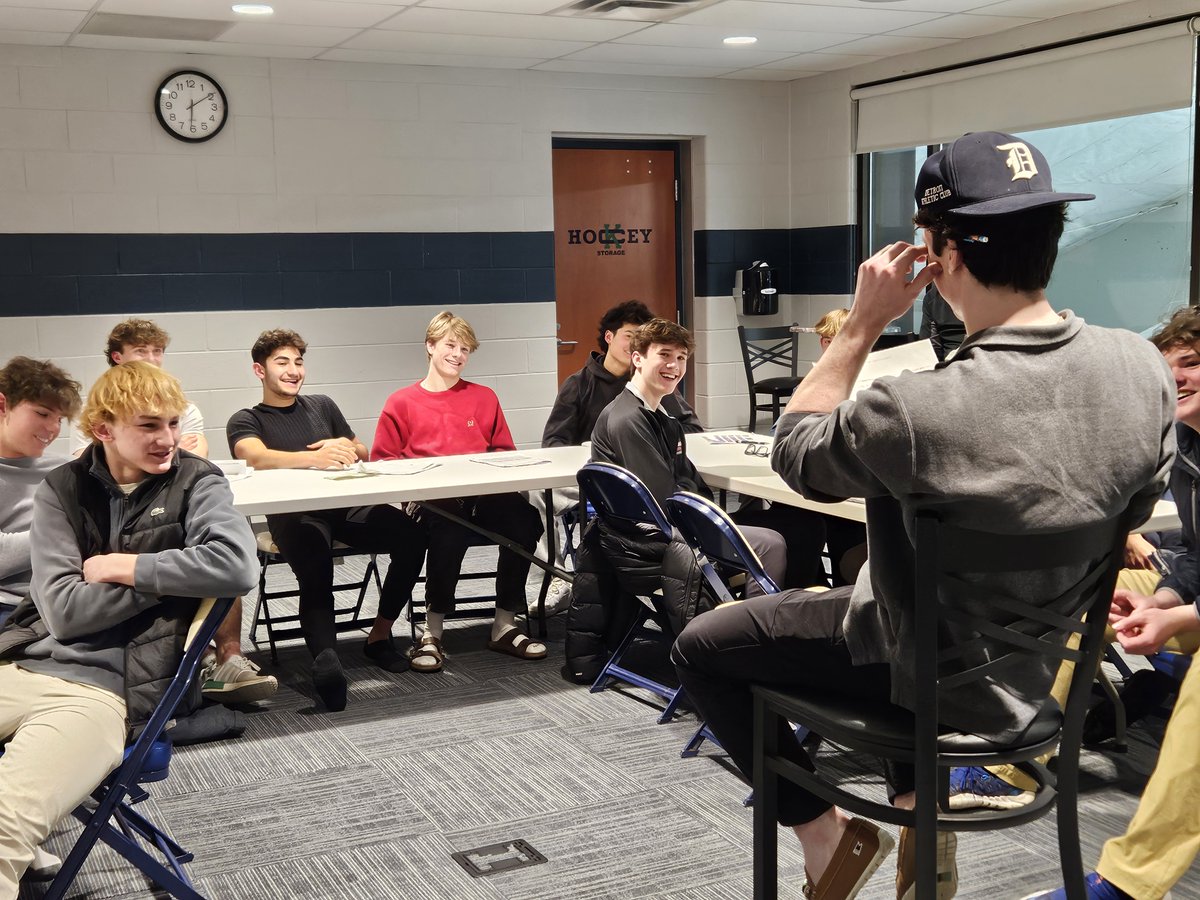 maureenemonte's tweet photo. Starting the playoff prep with mindset, problem solving, and 100% unity. Last year's state champ! Can we do it again this year? Let's go Cranbrook! #DestinationUnstoppable https://t.co/WWMK78QXvq