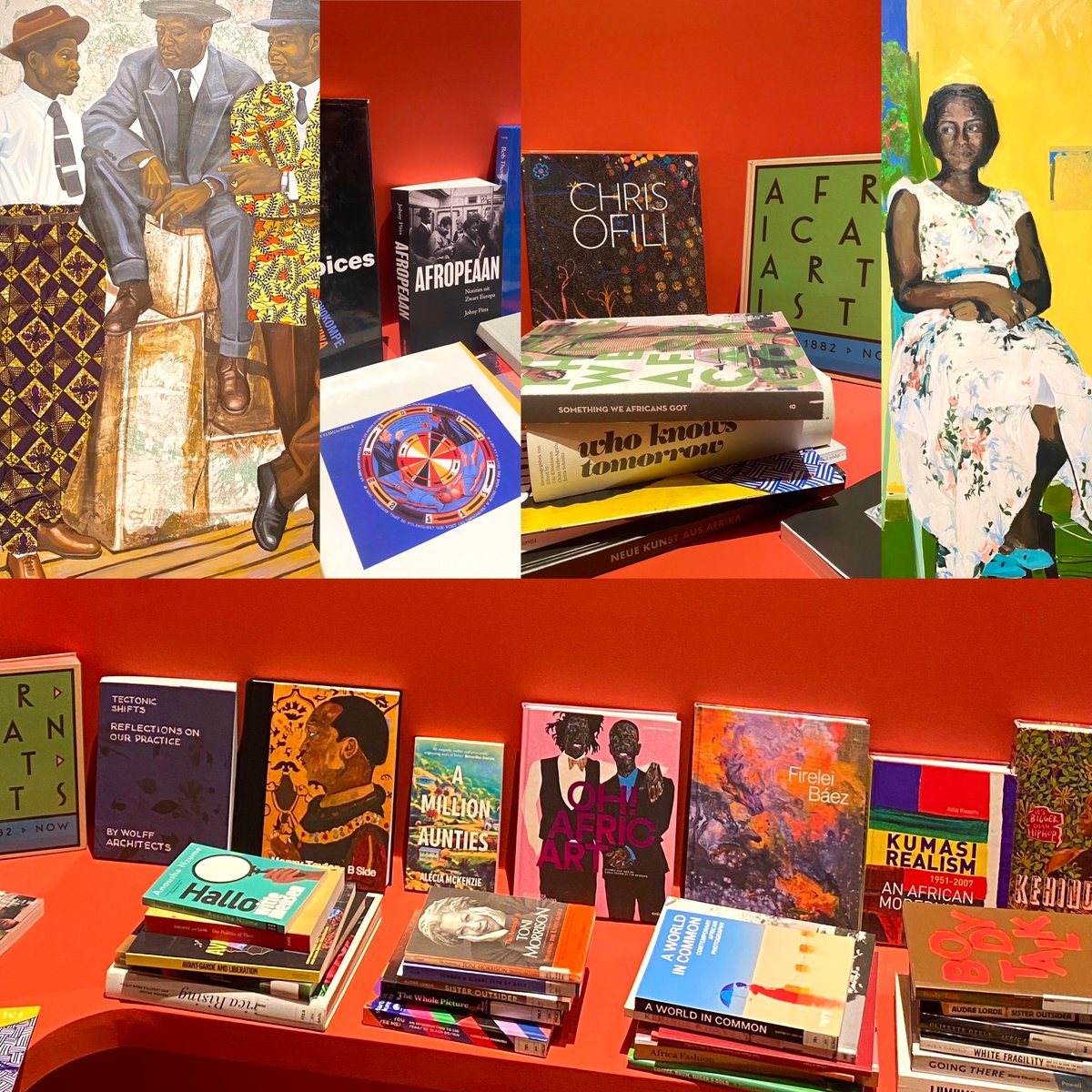 The exhibition “WHEN WE SEE US: A CENTURY OF BLACK FIGURATION IN PAINTING” (@ Bozar, #Brussels, Feb. 7 - Aug. 10)  also invites visitors to browse #books on #art, #artists, art #history. 

The show brings together 150 artworks from the past 100 years by black artists worldwide.