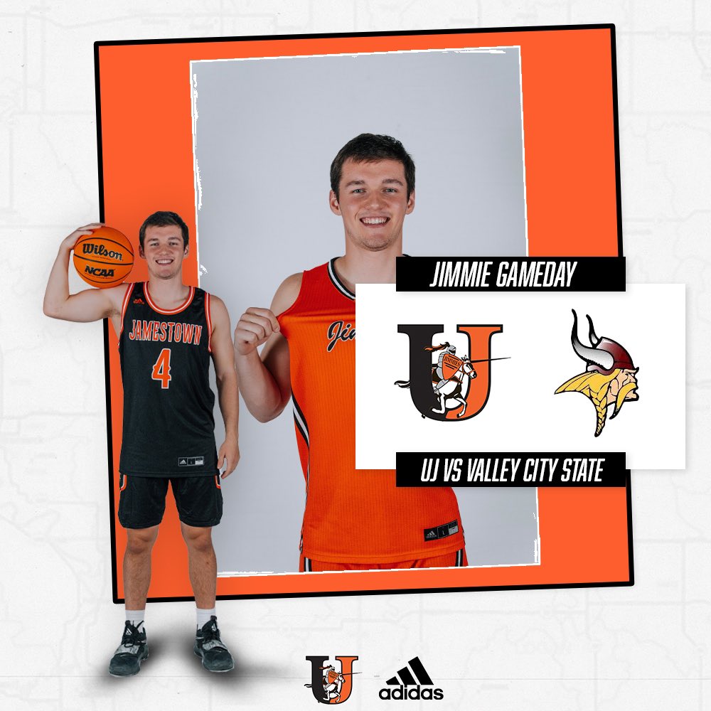 Jamestown_MBB's tweet photo. Round III in the Valley👀

🆚: Valley City State
📍: Valley City, ND
⌚️: 7:30 PM (CST) 
🖥: https://t.co/NynhaW9vIN

#LevelUP | #GoJimmies🟠⚫️ https://t.co/jQ2eNT008x