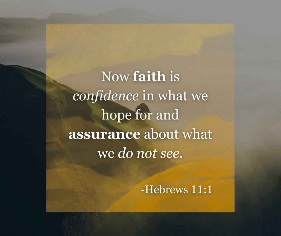Faith isn’t about seeing—it’s about believing. 🙏✨ 

‘Now faith is confidence in what we hope for and assurance about what we do not see.’ — Hebrews 11:1 

#WalkByFaith #TrustGod #Hebrews11