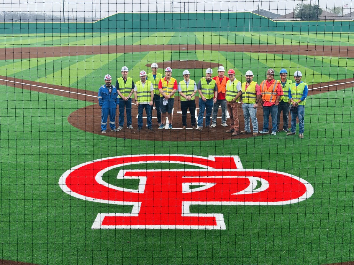 Some Wildcat Alumni got a sneak peek of Wildcat Park and the ties to G-P history this morning, all made possible due to local industrial growth and voter approval. Join us at the ribbon cutting, date soon to be announced! #CelebrateTexasPublicSchools #txed
