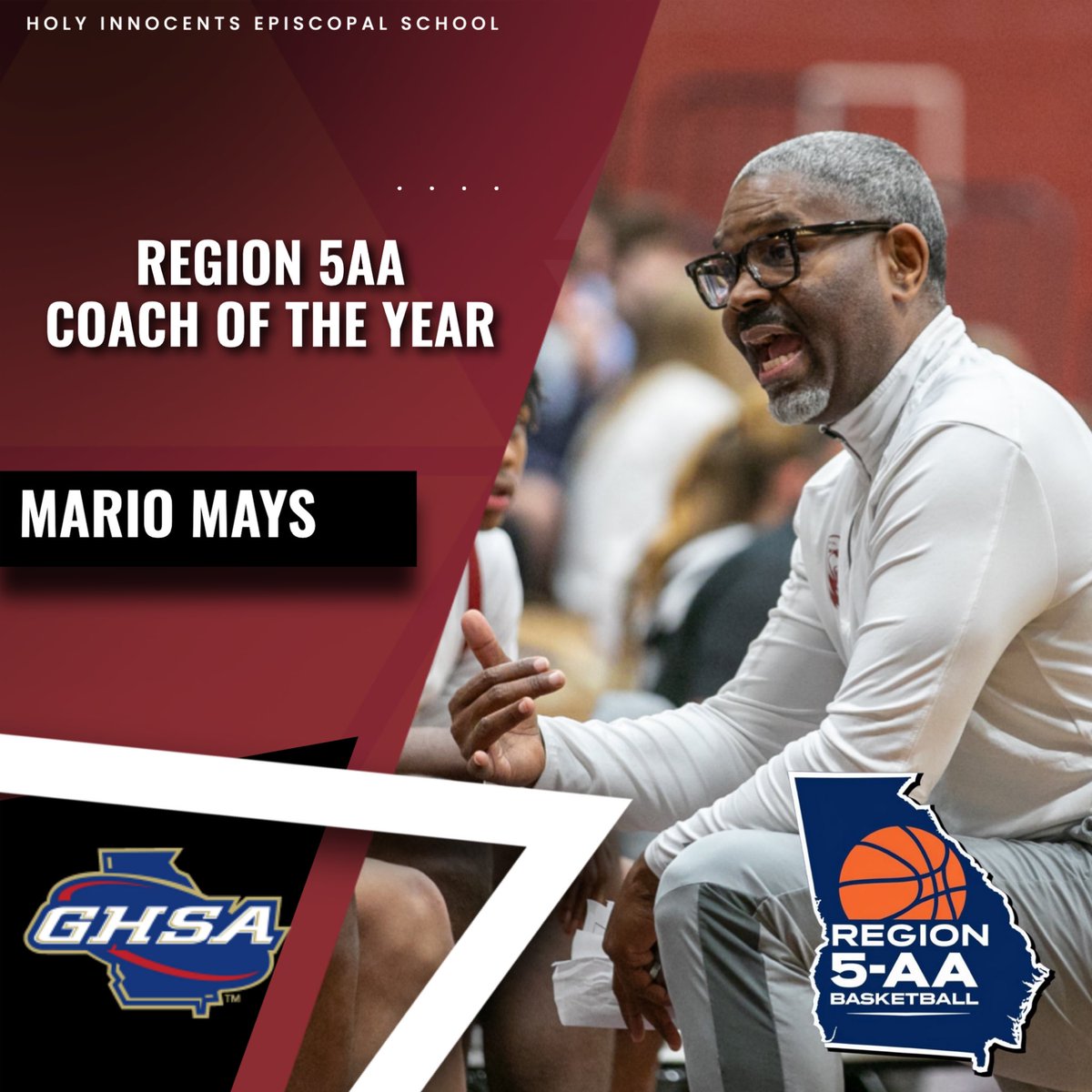 Congrats to <a href="/CoachMaysHIES/">Coach Mays</a> on being named Region 5AA Coach of the Year