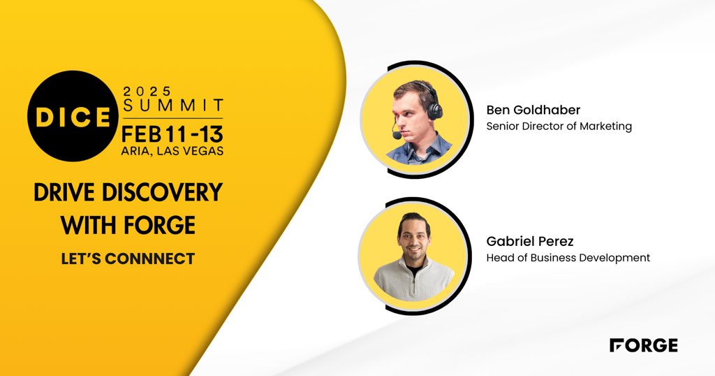 We’re heading to #DICE2025! 🎮 Let’s connect, talk games, and build stronger communities together. Who’s coming?

#DICESUMMIT #DICESUMMIT2025