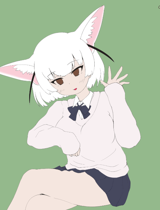 こんな感じに描いてます。色塗ればもっとギャルっぽさでるかな 