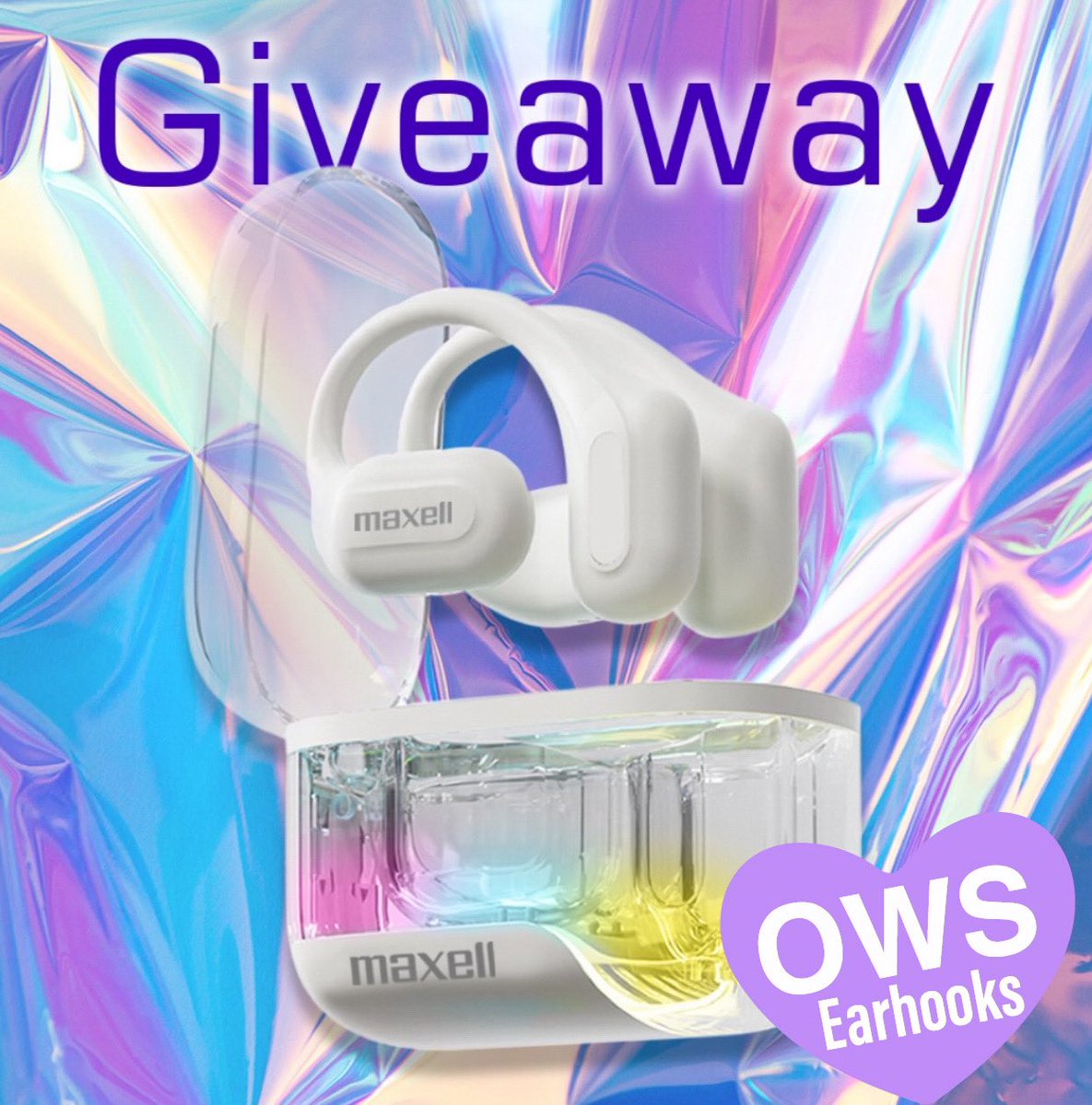 GIVEAWAY!  GIVEAWAY!  GIVEAWAY!
 
We are excited to announce another exciting #Giveaway! Get the Chance to win OWS Earhooks 🎶 
 
➡️ a.co/d/9WyX55P
 
How to Enter, simply:
- Follow us @maxellcorp
- Repost this giveaway
- Tag a friend in the comments
 
*Giveaway ends