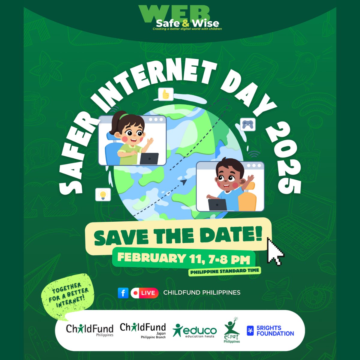 5RightsFound's tweet photo. 🌍 Join us on Tuesday for #SaferInternetDay from Dublin to Manila!

🇵🇭Youth Ambassador Nidhi calls for digital spaces that respect children’s rights. 7PM (PST) - online: https://t.co/c9SxZuuhEQ

🇮🇪 @BaertMSF on next steps for #SafetybyDesign, from compliance to innovation (FULL). https://t.co/3yaXSPrrZz