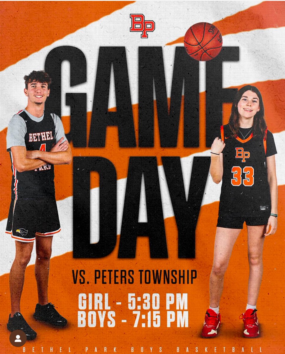 GAME-DAY #21🚨 (10-10) (6-5)
Girl-Boy Double Header
🆚 Peters Township
⏰ Varsity 5:30/JV 7:00
📍Bethel Park High School
📺 youtube.com/@blackhawktv412