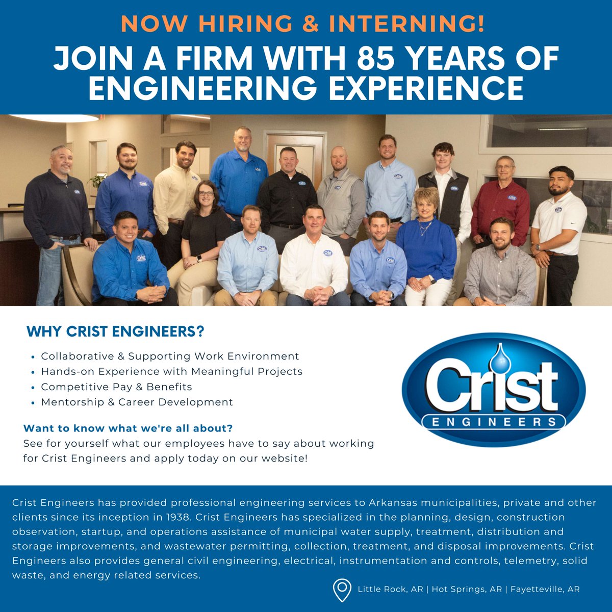CristEngineers's tweet photo. 🚨 Now Hiring! 🚨 Crist Engineers is looking for talented professionals to join our team! If you're passionate about engineering and ready to make an impact, apply today. 🌟🔧
#CristEngineers #NowHiring #EngineeringCareers

Apply via: https://t.co/pkbt8ib7yK https://t.co/slpaNHsBhm