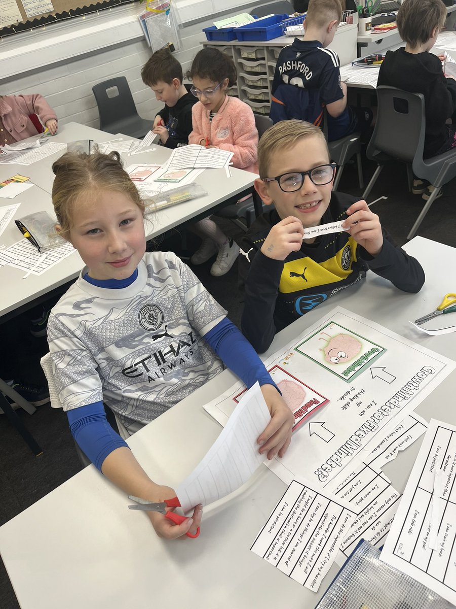 Year 3 loved created their own ‘Grow my Mind’ art work following our lesson on growth mindset #childrensmentalhealthweek