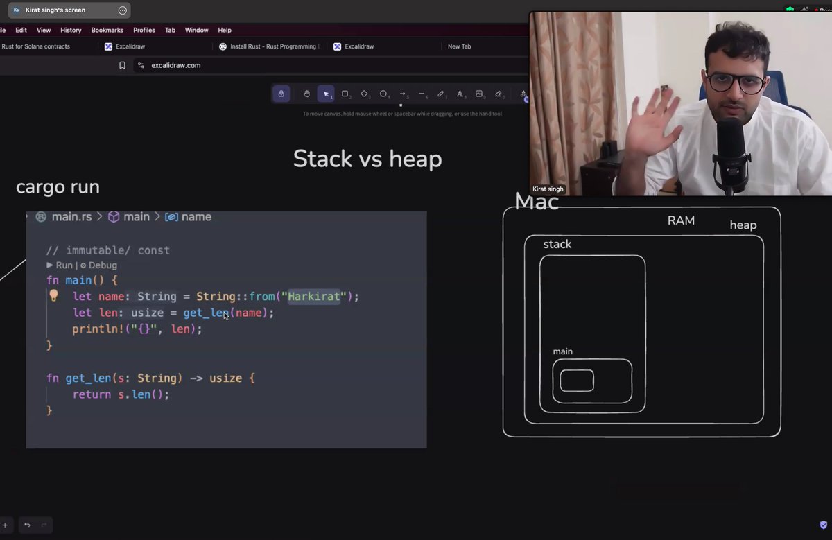 yntpdotme's tweet image. 🍀 𝗟𝗲𝘁&apos;𝘀 𝗚𝗲𝘁 𝗥𝘂𝘀𝘁𝘆 𝘄𝗶𝘁𝗵 𝗥𝘂𝘀𝘁 🦀

@100xDevs Web-3 Cohort 🔥📈

𝗪𝗲𝗲𝗸 𝟮𝟲:  Rust Begins

This week, we kicked off our Rust journey with @kirat_tw! 🚀

(A thread 🧵)….
#100xDevs #opentoconnect #rust #web3
