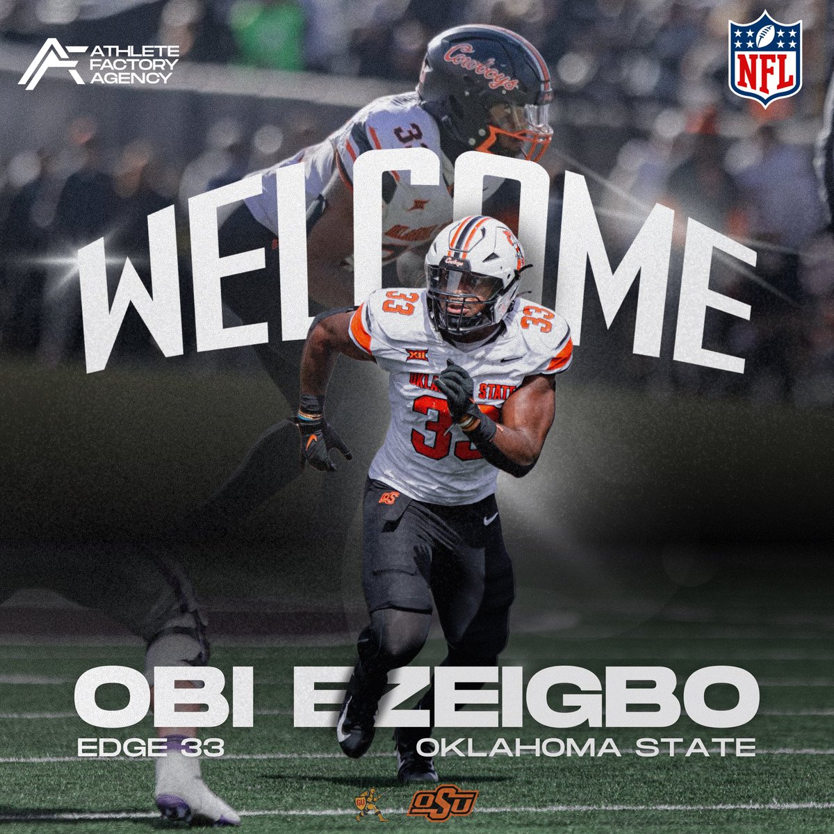 _AthleteFactory's tweet image. We welcome @EzeigboObi to our 2025 NFL Draft Class!
