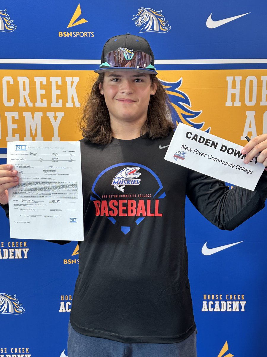 It’s official! This DUDE is off the board! 

Congratulations to ⁦<a href="/Caden_Downey5/">Caden Downey</a>⁩ on his official NLI signing with ⁦<a href="/NRCCBaseball/">Muskies Baseball</a>⁩ 

#NLISigningDay