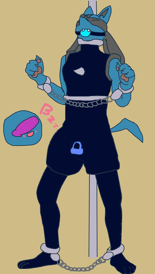 <a href="/LukaDalmatian/">Lukario Dalmatian</a> fue a ver un extraño edificio el cual según reporte tenía propiedad anómalas pero callo en una trampa ahora sin darse cuenta despertó con un dildo vibrado en su culo amordazado y con un extraño traje de látex se siente muy bien pero no ve forma de escapar