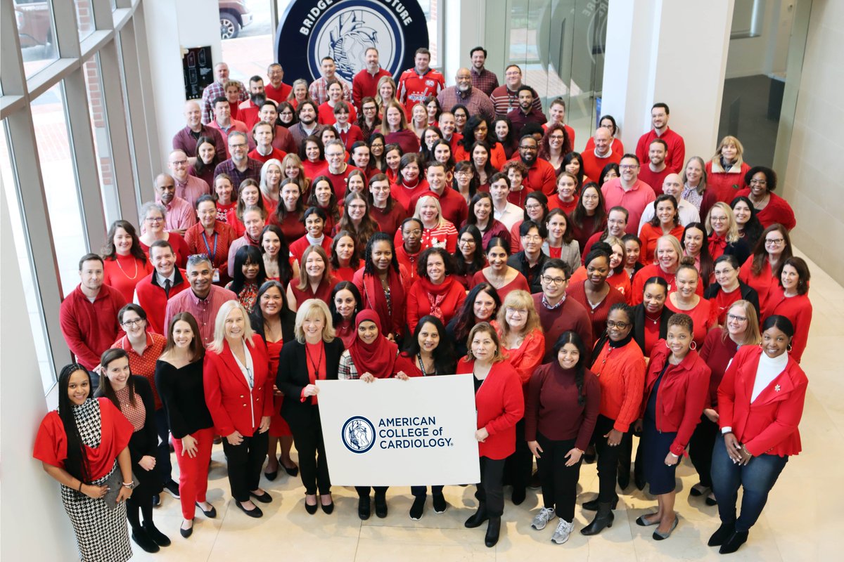 The ACC team is showing support for #WearRedDay at Heart House! ❤️ Celebrate #HeartMonth with us through events, educational resources, and much more all month long. 🔗 bit.ly/4hnU5jG

#LifeatACC