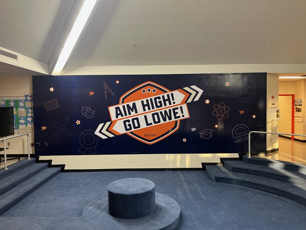 Materials Production JCPS (@mpjcps) on Twitter photo Big goals start with bold design! "Aim High, Go Lowe!" comes to life in this inspiring wall graphic for <a href="/LoweESLeopards/">Lowe Elementary</a> #mpjcps #AimHighGoLowe #DesignThatInspires #wearejcps #JCPSKY Big goals start with bold design! "Aim High, Go Lowe!" comes to life in this inspiring wall graphic for <a href="/LoweESLeopards/">Lowe Elementary</a> #mpjcps #AimHighGoLowe #DesignThatInspires #wearejcps #JCPSKY
