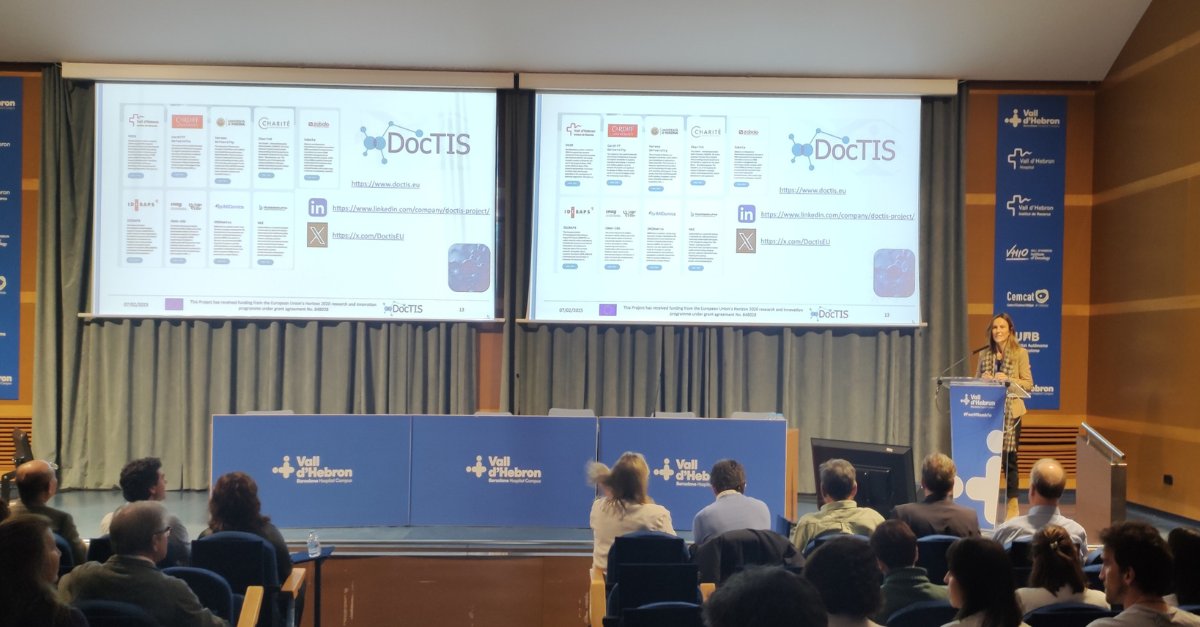 Doctis (@doctiseu) on Twitter photo 📣 #DocTISProject's General Assembly ended today with a presentation at <a href="/vallhebron/">Vall d'Hebron</a> Hospital.
✨ Thanks to Dr. <a href="/BegoBenito_/">Begoña Benito</a> Director of <a href="/VHIR_/">Vall d'Hebron Institut de Recerca</a>, for joining us and emphasizing the project's significance, as well as to all attendees.
Learn about DocTIS: doctis.eu 📣 #DocTISProject's General Assembly ended today with a presentation at <a href="/vallhebron/">Vall d'Hebron</a> Hospital.
✨ Thanks to Dr. <a href="/BegoBenito_/">Begoña Benito</a> Director of <a href="/VHIR_/">Vall d'Hebron Institut de Recerca</a>, for joining us and emphasizing the project's significance, as well as to all attendees.
Learn about DocTIS: doctis.eu