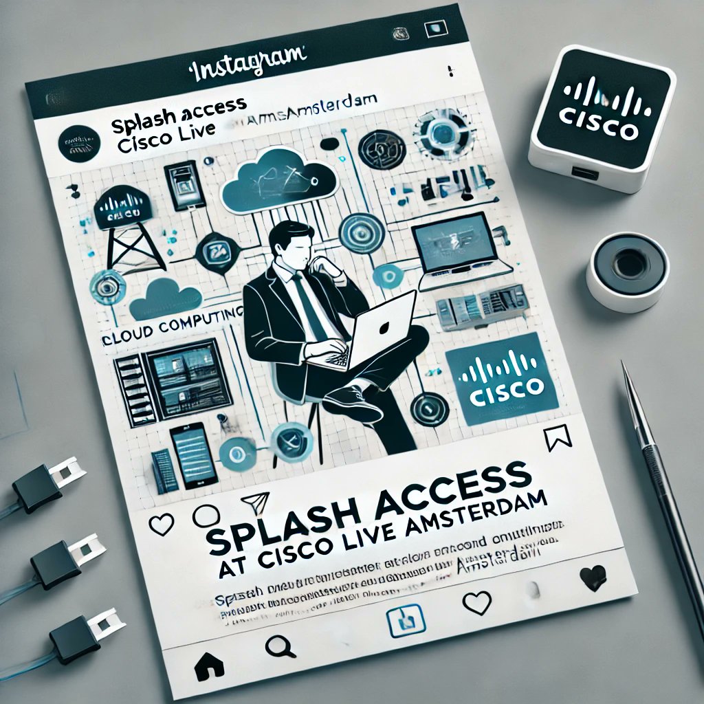 SplashAccess's tweet image. # SplashAccess is super Excited to be heading to Amsterdam next week! 🌍 Join us at the Cisco Networking Marketplace during Cisco Live Amsterdam at Booth M06 + M07.

💡 Experience the power of Cisco Networking Cloud with Splash Access 🌐

Don’t miss out—visit the Cisco…