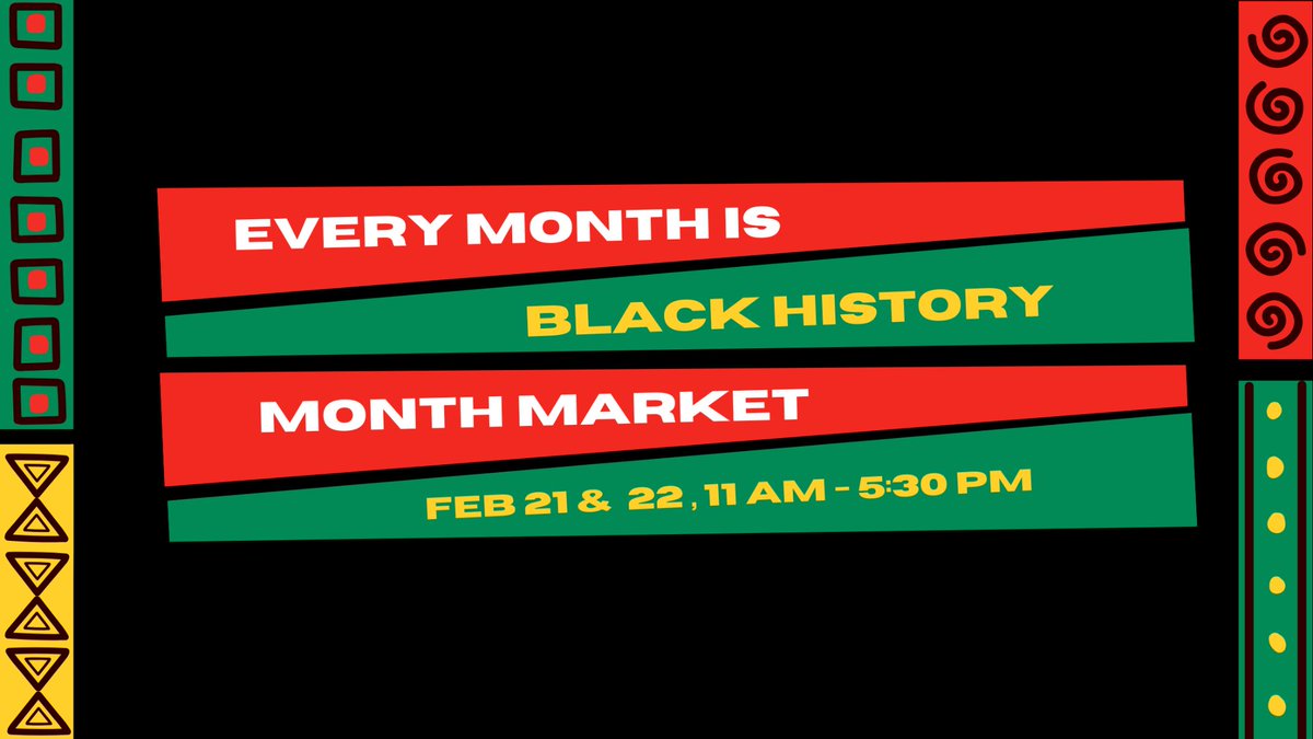 SchomburgCenter's tweet photo. Friday, 2/21 &amp; Saturday, 2/22 | 11 AM–5:30 PM: Visit the Schomburg Shop's Every Month Is Black History Month Market! Purchase artwork, clothing, jewelry, stationery, and more for all ages. #SchomburgCenter #Shop #BlackHistoryMonth #BlackHistory #BHM https://t.co/DSWbywuy8p https://t.co/Vcuh0V8Jy7