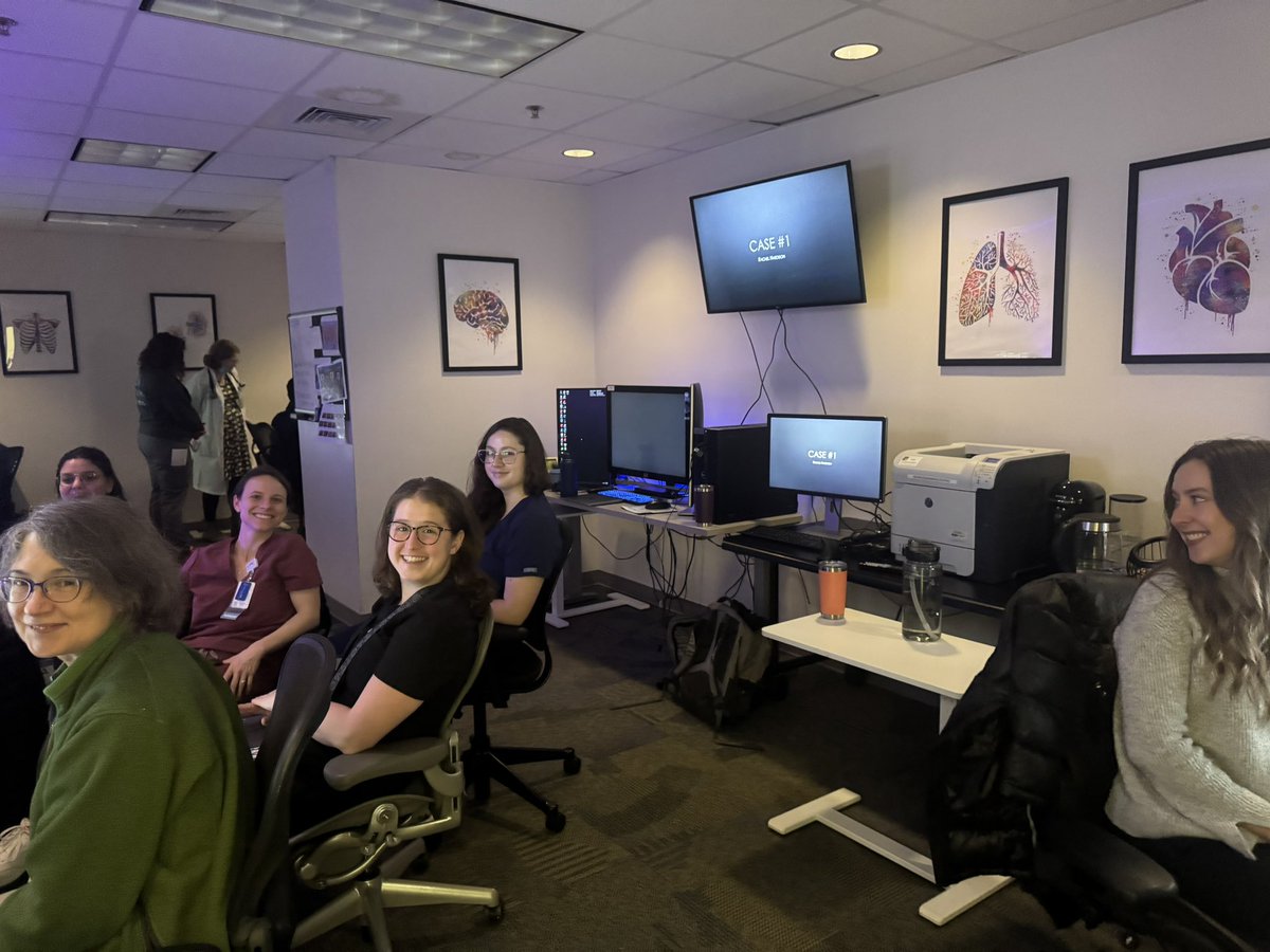 UNC peds reading room rocking with amazing teaching! Residents, fellows, med students and clinicians!! <a href="/LFordUNC/">Lynn Fordham</a> <a href="/UNCRadiology/">UNC Radiology</a> <a href="/uncchildrens/">UNC Children's</a> <a href="/SocPedRad/">The Society for Pediatric Radiology</a> <a href="/selima_siala/">Selima Siala</a>