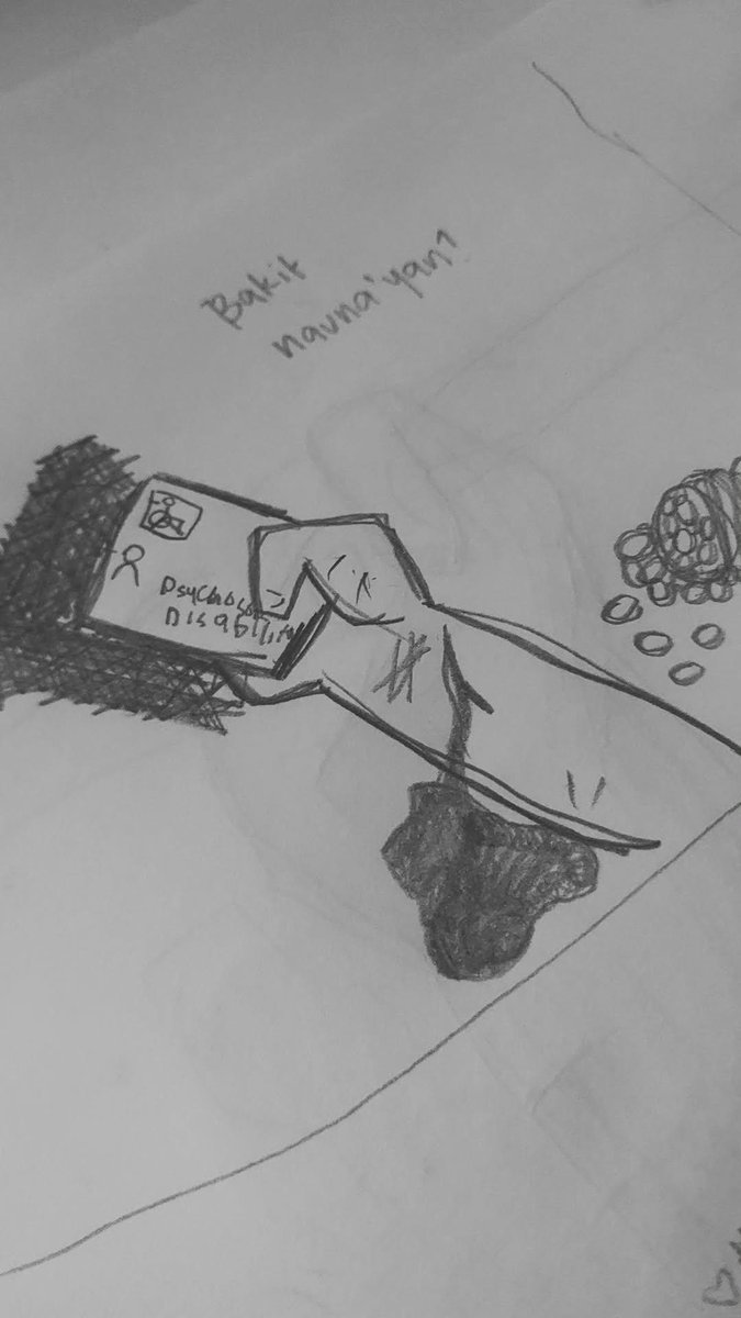 bealighttt's tweet photo. Some sketches to visualize ang mga naranasan ko in a year of using the ID.

Alam niyo ba kung bakit napepeke ang PWD ID?
—walang security features.

Imagine how anxious I was when the paper and the booklets were handed to me. Literal na DIY lang sa office, di pa pantay ang gupit. https://t.co/4CdGF6cMKI