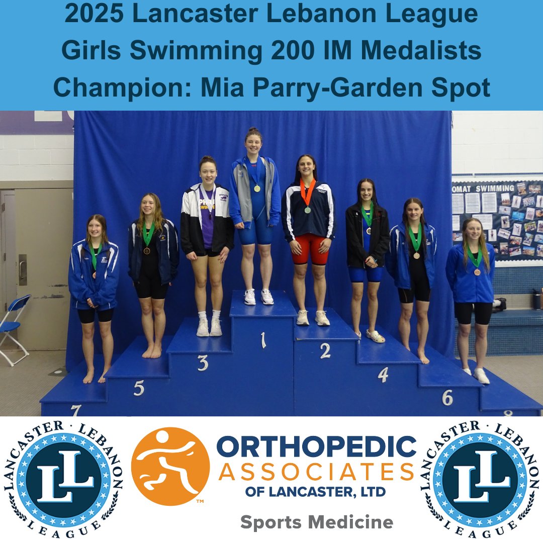 Celebrating swimming all day with medalists at the LL League Swimming Championships sponsored by
<a href="/OrthoAssocLanca/">OAL</a>