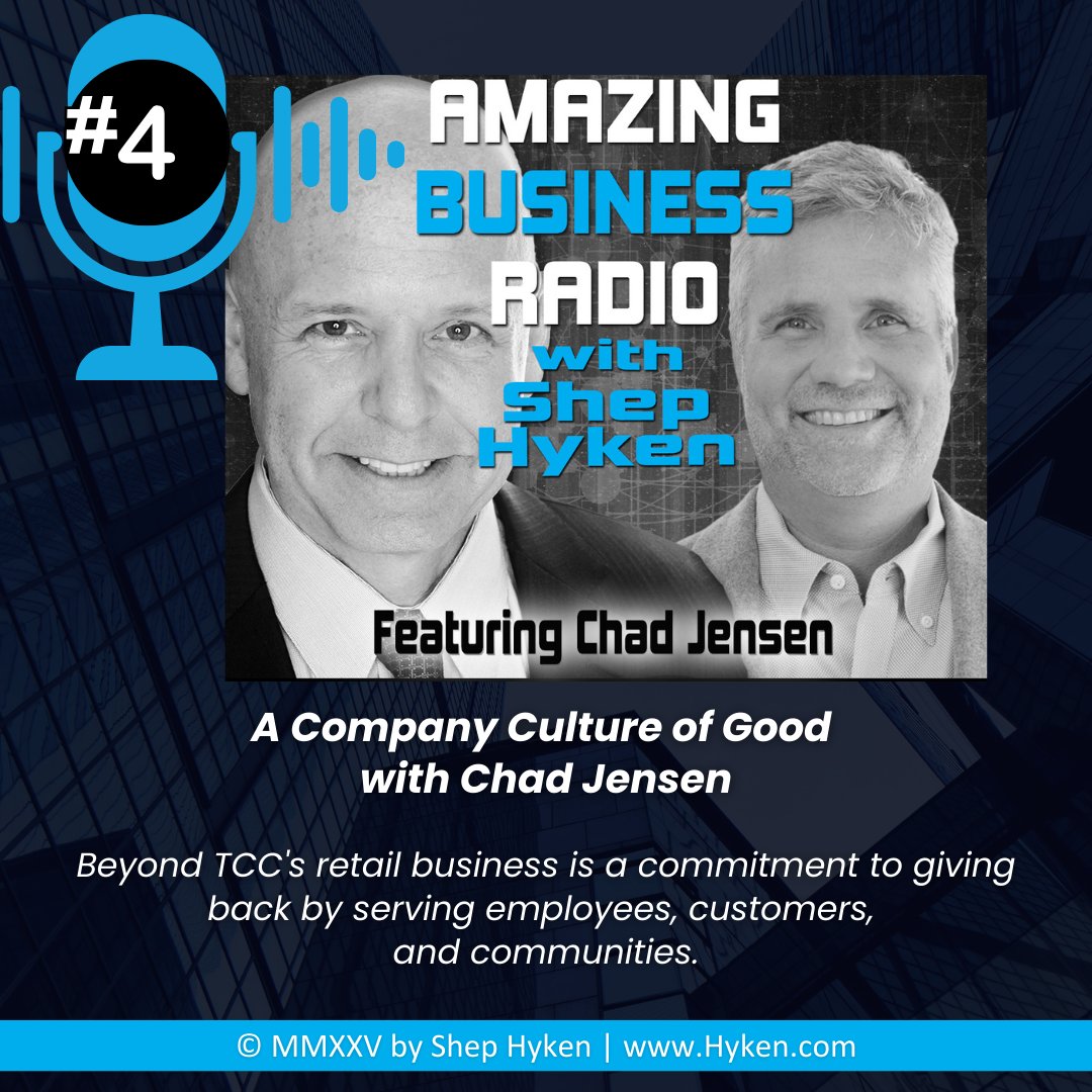 Hyken's tweet photo. Check out more episodes! https://t.co/EEx5azLRrX
#customerservice #customerexperience #AmazingBusinessRadio #businesspodcast #ShepHyken https://t.co/Af1gwZ9AWR