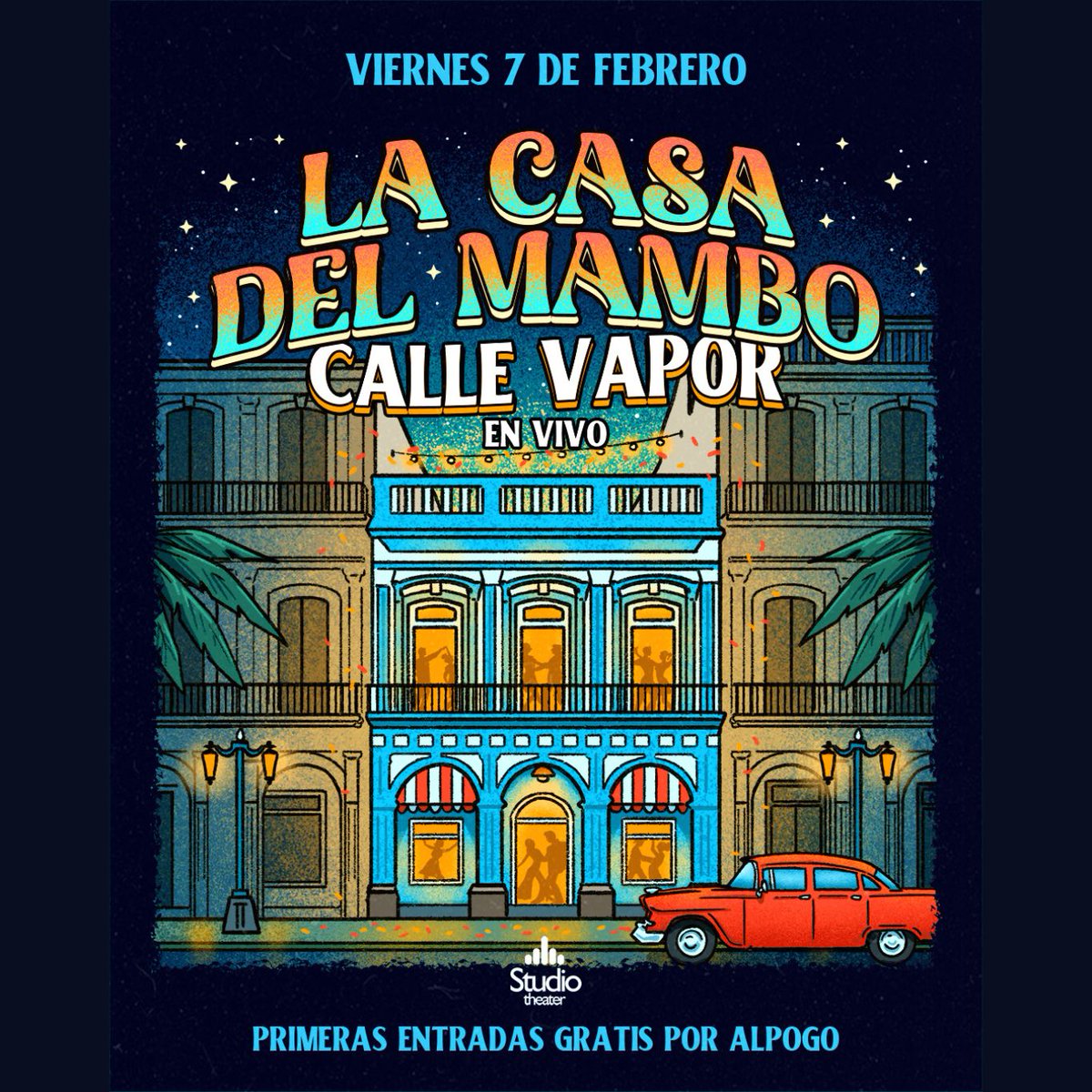 Hoy 23:59 hs <a href="/Callevapor/">Calle Vapor</a> en <a href="/StudioTheater/">Studio Theater</a> 

🎫 Venta de entradas en alpogo.com

#Córdoba
#Argentina