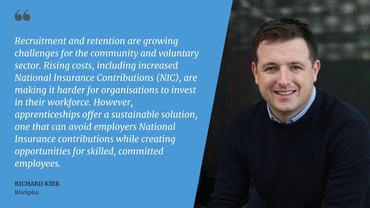 💡 Struggling with recruitment &amp; retention in the voluntary sector? Apprenticeships could be the answer. They’re a cost-effective way to bring in skilled, passionate employees while reducing costs.

Guest post by Richard Kirk, CEO of <a href="/_workplus/">Workplus</a>: tinyurl.com/5847vt2k
#NIAW2025