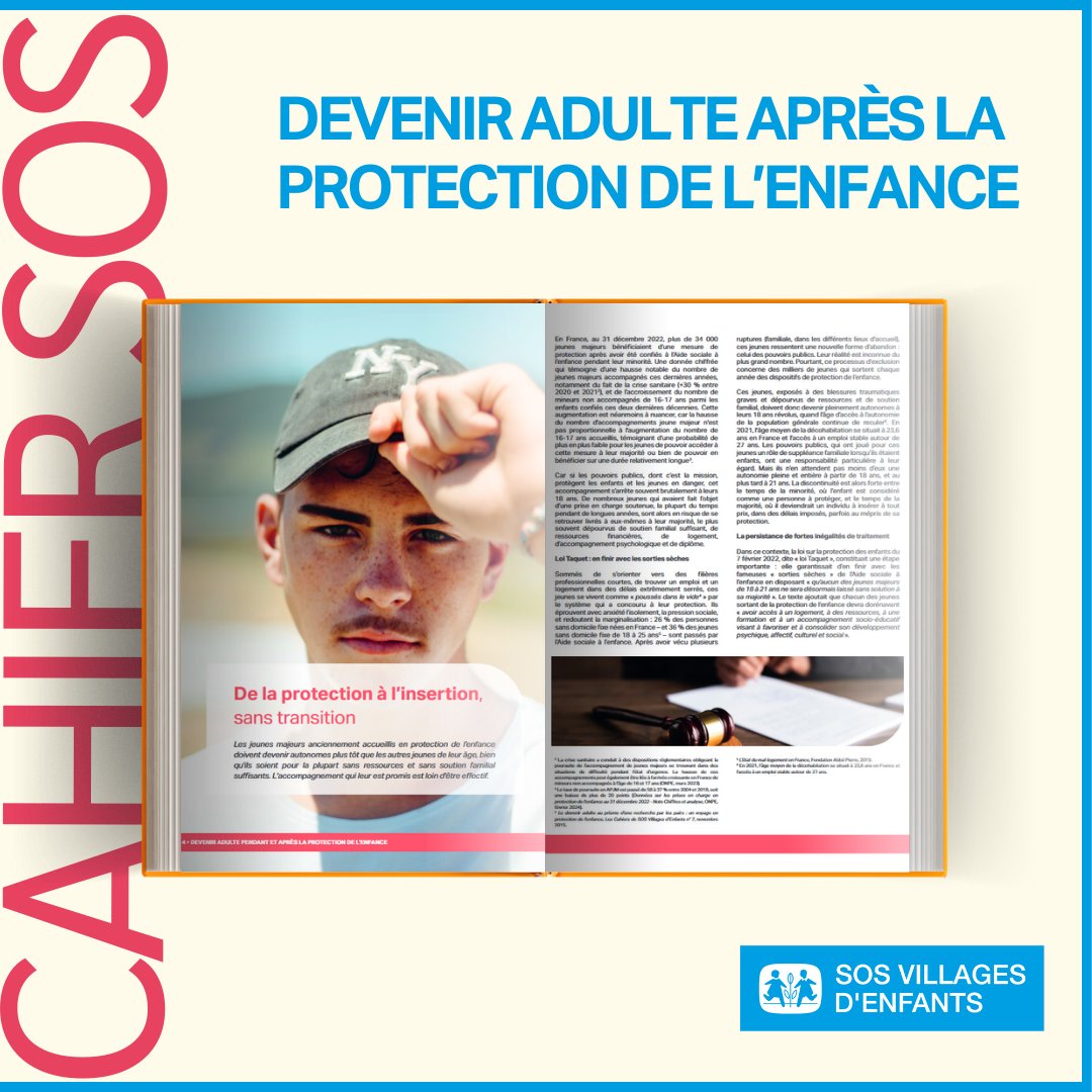 Le nouveau Cahier SOS est disponible ! ✨ 

Comment accompagner les jeunes majeurs après la protection de l’enfance ? 

À l’occasion de la #LoiTaquet, @sosve_france explore les défis et propose des solutions pour l’inclusion des jeunes majeurs. 

📥Téléchargez-le :