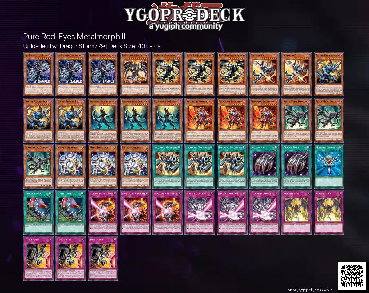 Yu-Gi-Oh! Deck of the Day - Pure Red-Eyes Metalmorph II  https://t.co/yPJeunfkJA  1  0 #yugioh #yugiohtcg