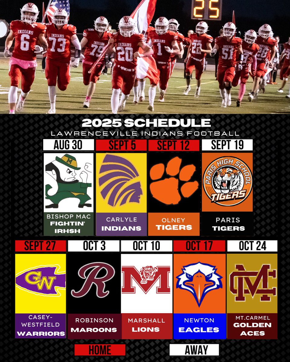 2025 schedule is out!