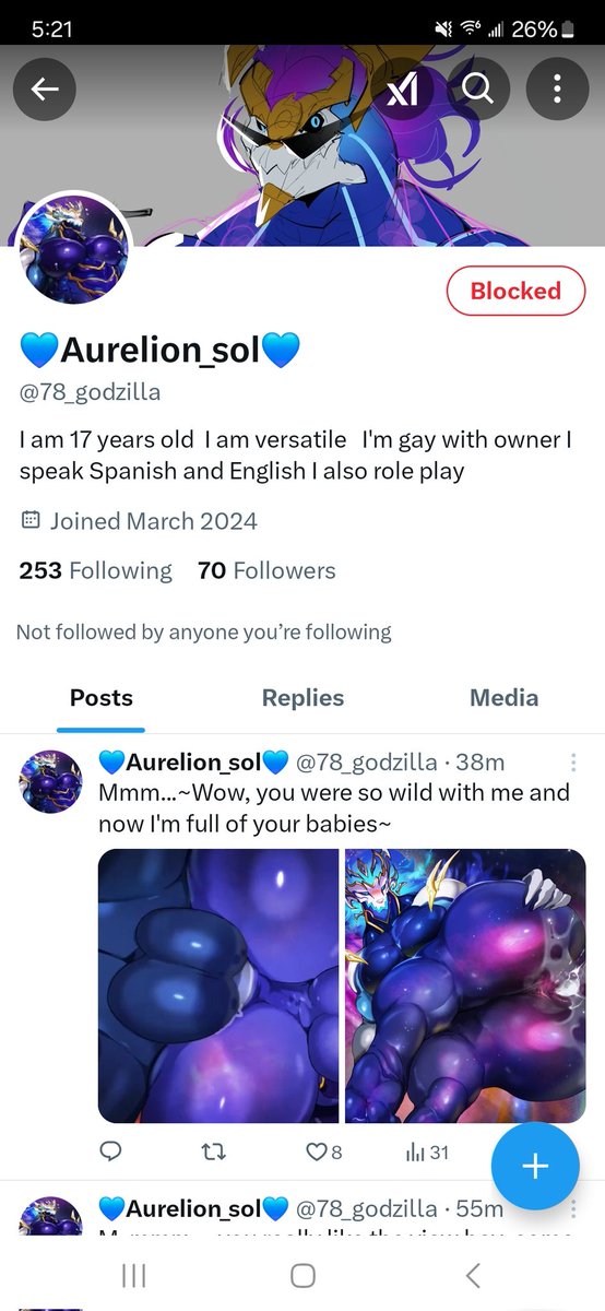 IncineChamp's tweet image. ryro.⠀

This user is a minor. It's absolutely disgusting and a danger to all of us. Report and block him. I don't care that he's one year away. A minor is a minor, and I don't care if he sees this. Tell your mutuals about this user. It's 78_godzilla.