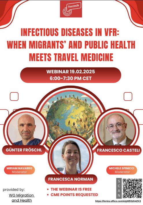 Webinar organized by Migration &amp; Health #FESTMIH 19/02/2025. 6:00 - 7:30 p.m. CET