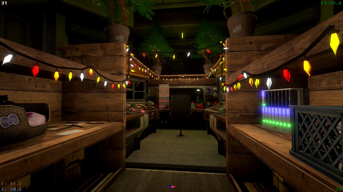 Looks so cozy at night too!
