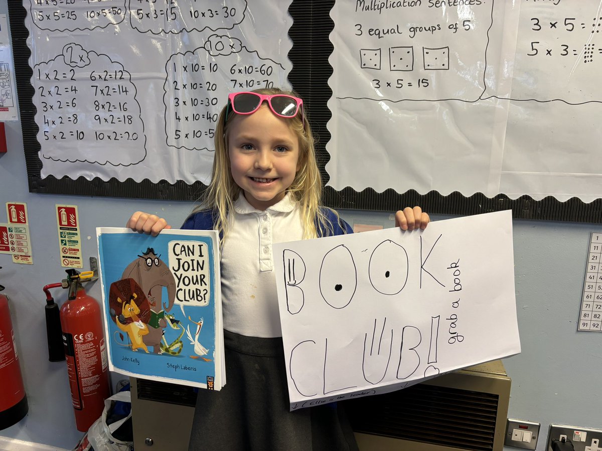 latimerprimary's tweet image. #ClassMN enjoyed reading ‘Can I join your club?’ today for our ‘Everyone’s Welcome’ book. We learnt the value of making sure that everyone’s included. We then had a very keen member of our class create their very own book club!📕 Some awesome shades as well😎🌞#LatimerPSHE