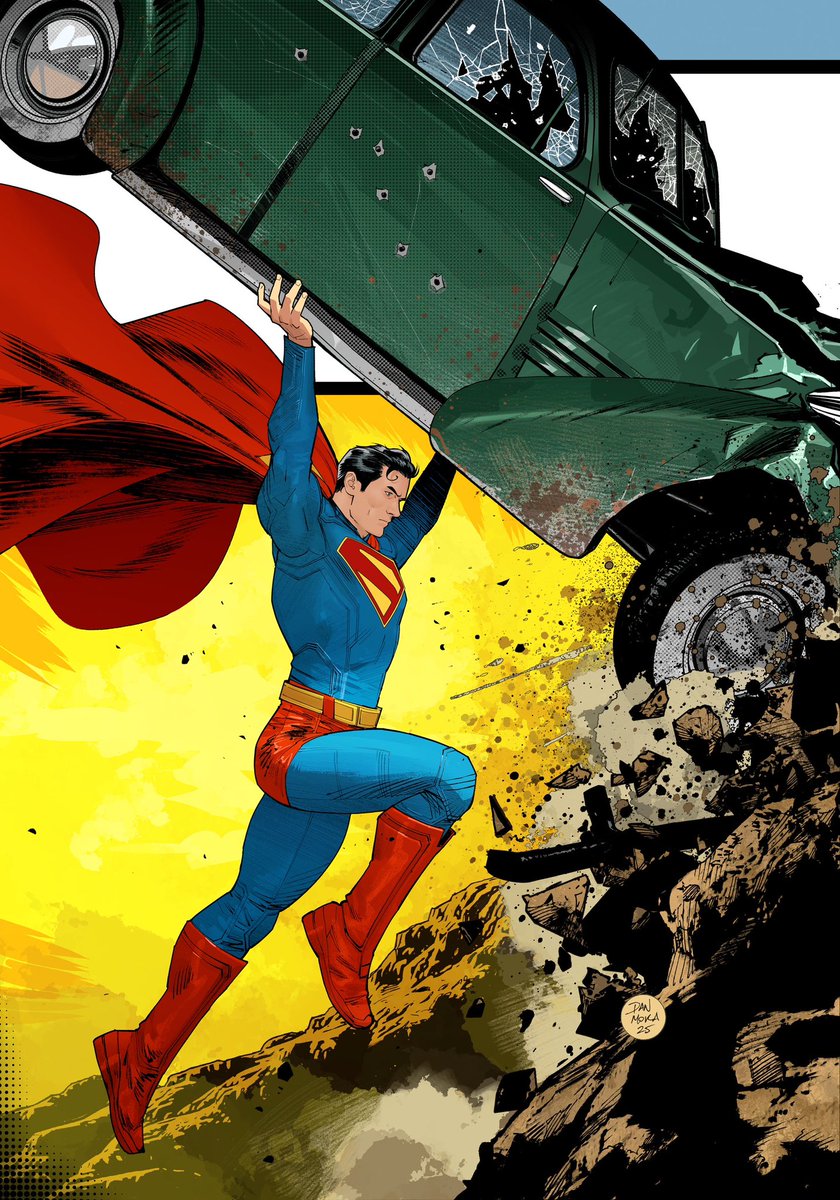 Incredible new cover for Action Comics No. 1 Golden-Age-Size