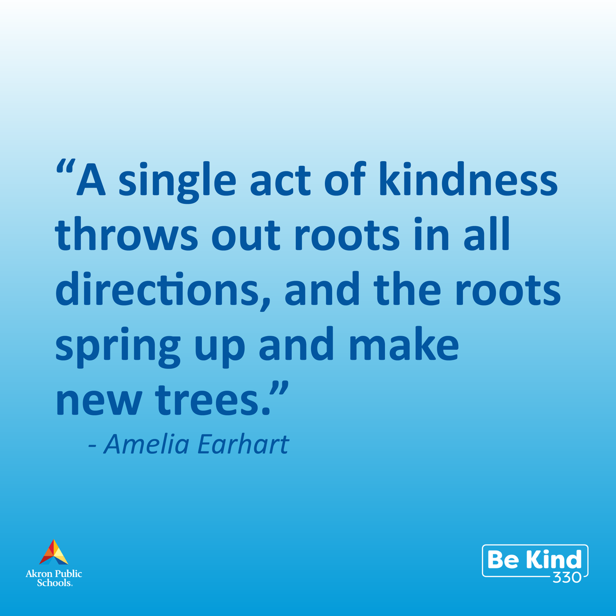akronschools's tweet photo. Let’s make the world a kinder place, one act at a time.

#BeKind330 #KindnessMatters #SpreadKindness #AkronPublicSchools https://t.co/EHKoKpRWHw