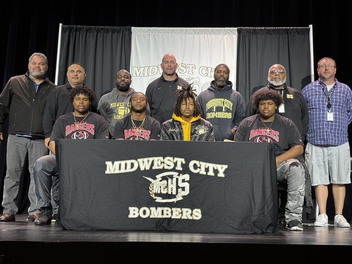 Mid-Del Public Schools (@middelnews) on Twitter photo The future is bright for these standout student-athletes! We celebrate our Eagles, Titans, and Bombers officially signing to continue their academic and athletic careers at the next level! Photos courtesy of <a href="/MWC_Beacon/">Midwest City Beacon</a> #mdpurpose The future is bright for these standout student-athletes! We celebrate our Eagles, Titans, and Bombers officially signing to continue their academic and athletic careers at the next level! Photos courtesy of <a href="/MWC_Beacon/">Midwest City Beacon</a> #mdpurpose