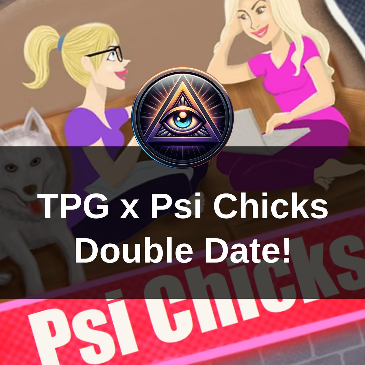 A psychic double-date with hosts of the new Psi Chicks pod! 💋 Debra Lynne Katz &amp; Michelle Freed manage to talk about everything except their new podcast, which you should definitely check out here: psi-chicks.com/past-show-podc… (episode drops Feb 18th)